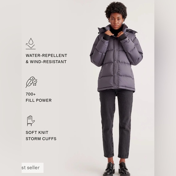 NWT Quince Responsible Down Puffer Jacket - Picture 3 of 11